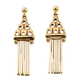 9ct gold 5.2g Drop Earrings